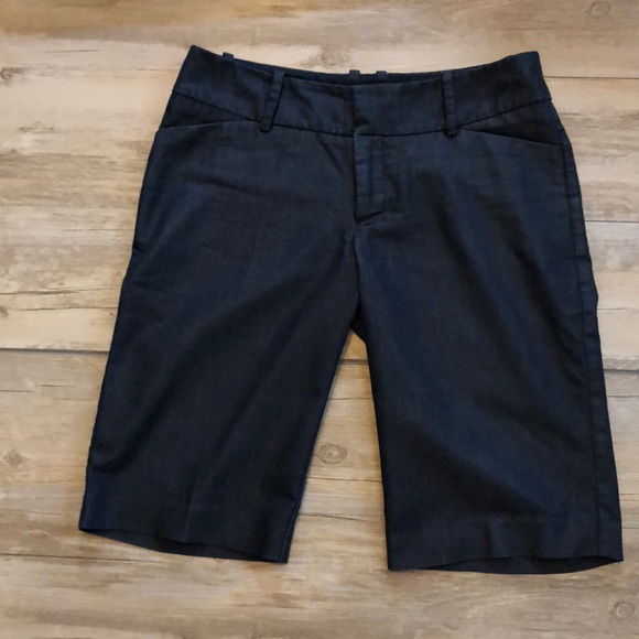 Mossimo Supply Co. Pants - Flat Front Navy walking Bermuda shorts size 2